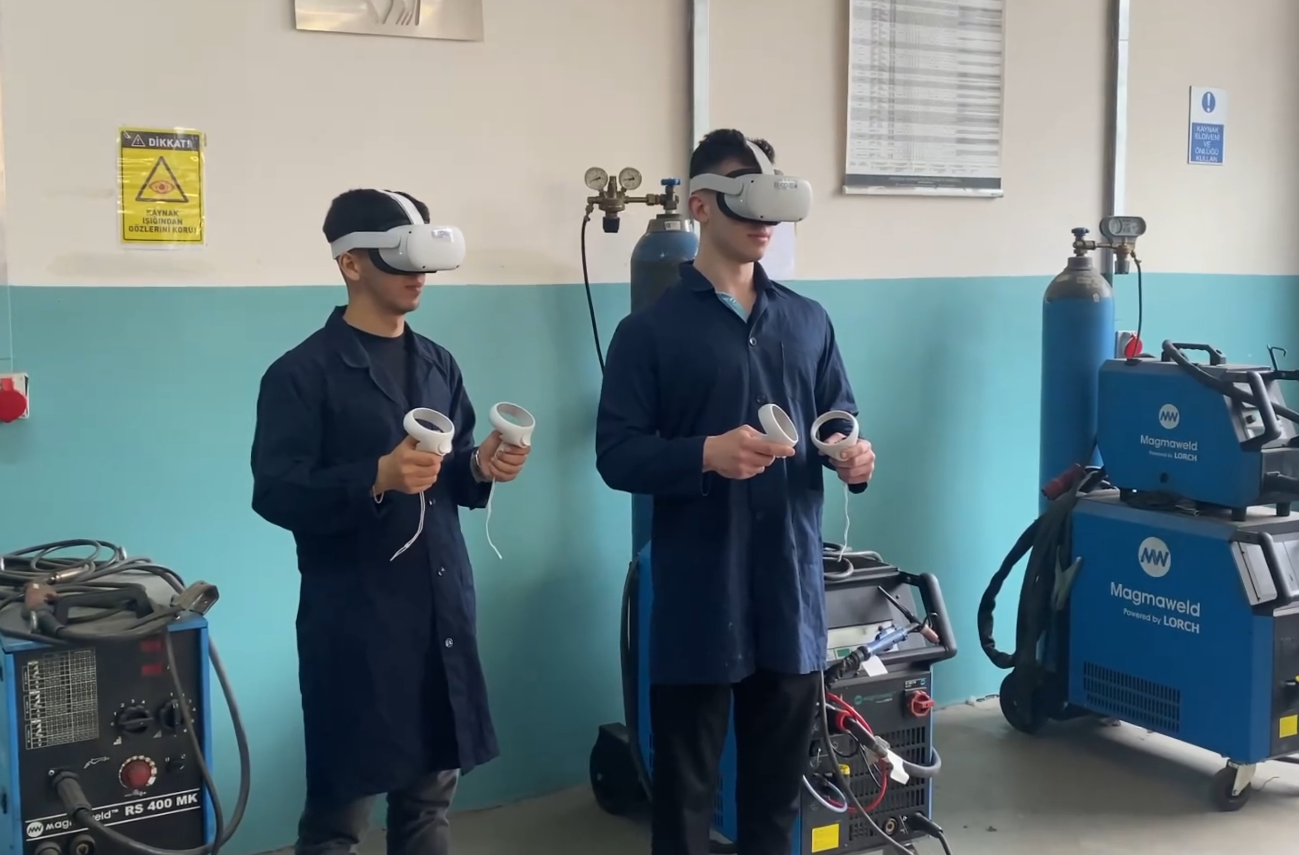 Sanal Gerçeklik Kaynak Simülatörümüz, İMMİB Erkan Avcı MTAL Öğrencileri İçin Kullanıma Hazır